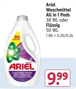 Rossmann Ariel Waschmittel All in 1 Pods Angebot
