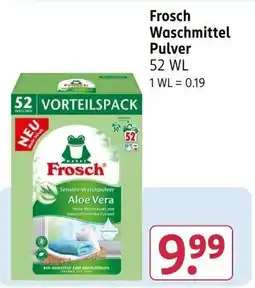 Rossmann Frosch Waschmittel Pulver Angebot