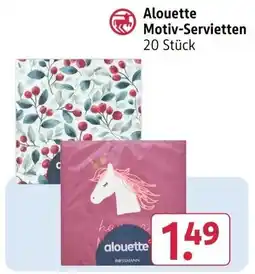 Rossmann Alouette Motiv-Servietten Angebot