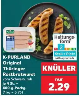 Kaufland K-PURLAND Original Thüringer Rostbratwurst Angebot