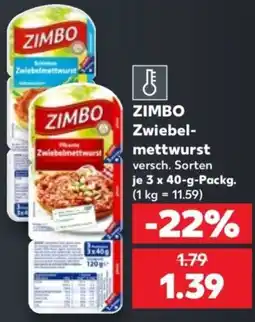 Kaufland ZIMBO Zwiebel-mettwurst Angebot