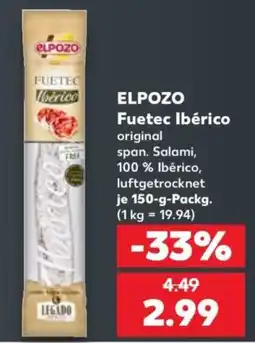 Kaufland ELPOZO Fuetec Ibérico Angebot
