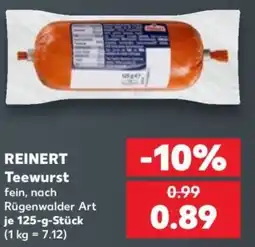 Kaufland REINERT Teewurst Angebot