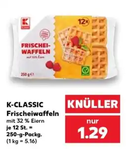 Kaufland K-CLASSIC Frischeiwaffeln Angebot