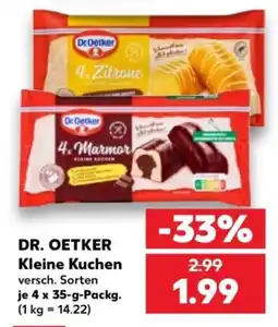 Kaufland DR. OETKER Kleine Kuchen Angebot