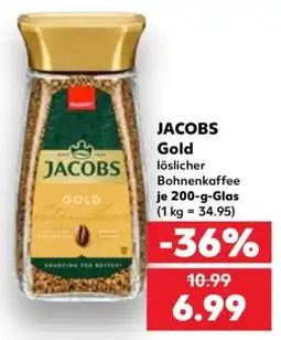 Kaufland Jacobs Gold löslicher Bohnenkaffee Angebot