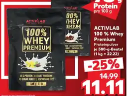 Kaufland ACTIVLAB 100 % Whey Premium Proteinpulver Angebot