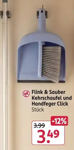 Rossmann Flink & Sauber Kehrschaufel und Handfeger Click Angebot