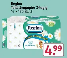 Rossmann Regina Toilettenpapier 3-lagig Angebot