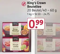 Rossmann King's Crown Beuteltee Angebot