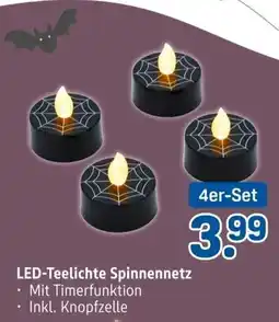 Rossmann LED-Teelichte Spinnennetz Angebot