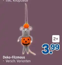 Rossmann Deko-Filzmaus Angebot