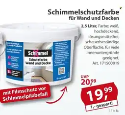 Sonderpreis Baumarkt Schimmelschutzfarbe Schimmel Wand und Decke Angebot