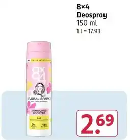 Rossmann 8x4 Deospray Angebot