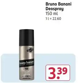 Rossmann Bruno Banani Deospray Angebot
