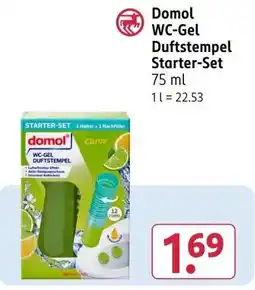 Rossmann Domol WC-Gel Duftstempel Starter-Set Angebot