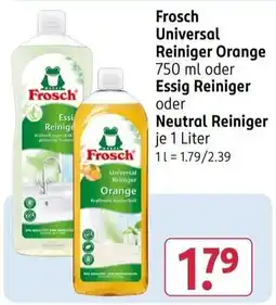 Rossmann Frosch Universal Reiniger Orange Angebot