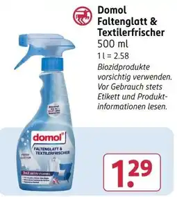 Rossmann Domol Faltenglatt & Textilerfrischer Angebot
