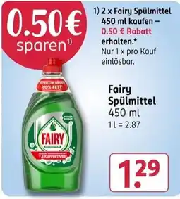 Rossmann Fairy Spülmittel Angebot