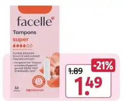 Rossmann facelle Tampons super Angebot