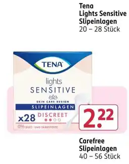 Rossmann Tena Lights Sensitive Slipeinlagen Angebot