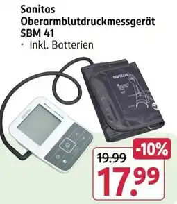 Rossmann Sanitas Oberarmblutdruckmessgerät SBM 41 Angebot
