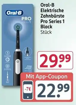 Rossmann Oral-B Elektrische Zahnbürste Pro Series 1 Black Angebot