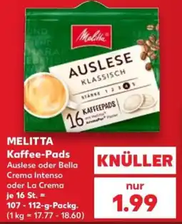 Kaufland Melitta Kaffee-Pads Auslese Angebot