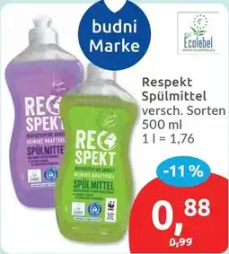 Budni Respekt Spülmittel Angebot