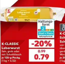 Kaufland K-CLASSIC Leberwurst Angebot