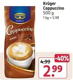 Rossmann Krüger Cappuccino Angebot