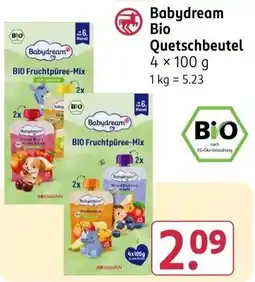 Rossmann Babydream Bio Quetschbeutel Angebot