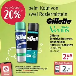 Rossmann Gillette Venus Rasiergel Angebot