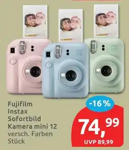 Budni Fujifilm Instax Sofortbild Kamera mini 12 Angebot