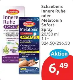 Budni Schaebens Melatonin Sofort-Spray Angebot