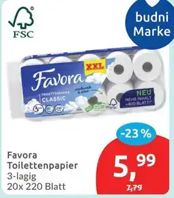 Budni Favora Toilettenpapier Classic Angebot