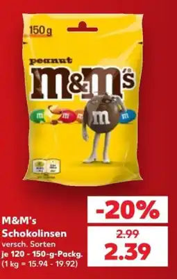 Kaufland M&M's Schokolinsen Angebot