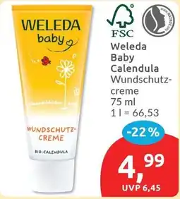 Budni Weleda Baby Calendula Wundschutz-creme Angebot