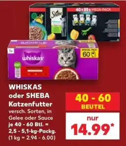 Kaufland WHISKAS oder SHEBA Katzenfutter Angebot