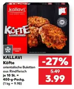 Kaufland KALLAVI Köfte Angebot