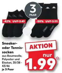 Kaufland Sneaker- oder Tennis-socken Angebot