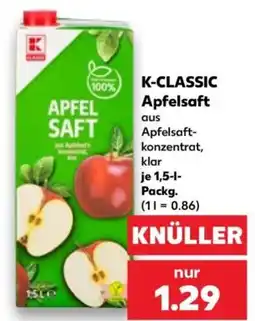 Kaufland K-CLASSIC Apfelsaft Angebot