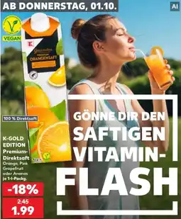 Kaufland K-GOLD Edition Premium-Direktsaft Angebot