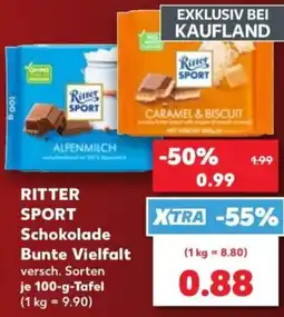 Kaufland RITTER SPORT Schokolade Bunte Vielfalt Angebot