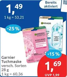 Budni Garnier Tuchmaske Angebot