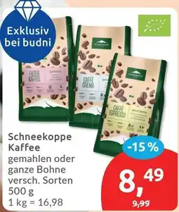 Budni Schneekoppe Kaffee Angebot