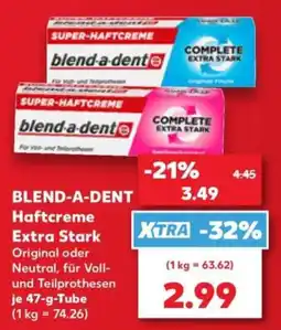 Kaufland blend-a-dent Haftcreme Extra Stark Angebot