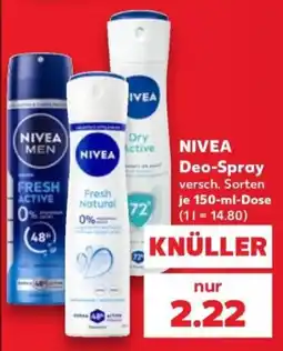 Kaufland NIVEA Deo-Spray Angebot