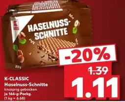 Kaufland K-CLASSIC Haselnuss-Schnitte Angebot