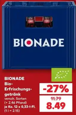 Kaufland BIONADE Bio-Erfrischungsgetränk Angebot